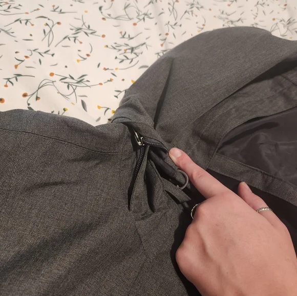 Eddie Bauer Women's Gray Waterproof Hooded Trench Coat XL - Picture 11 of 15